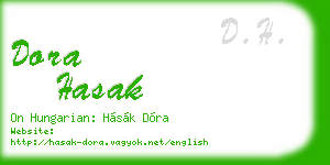 dora hasak business card